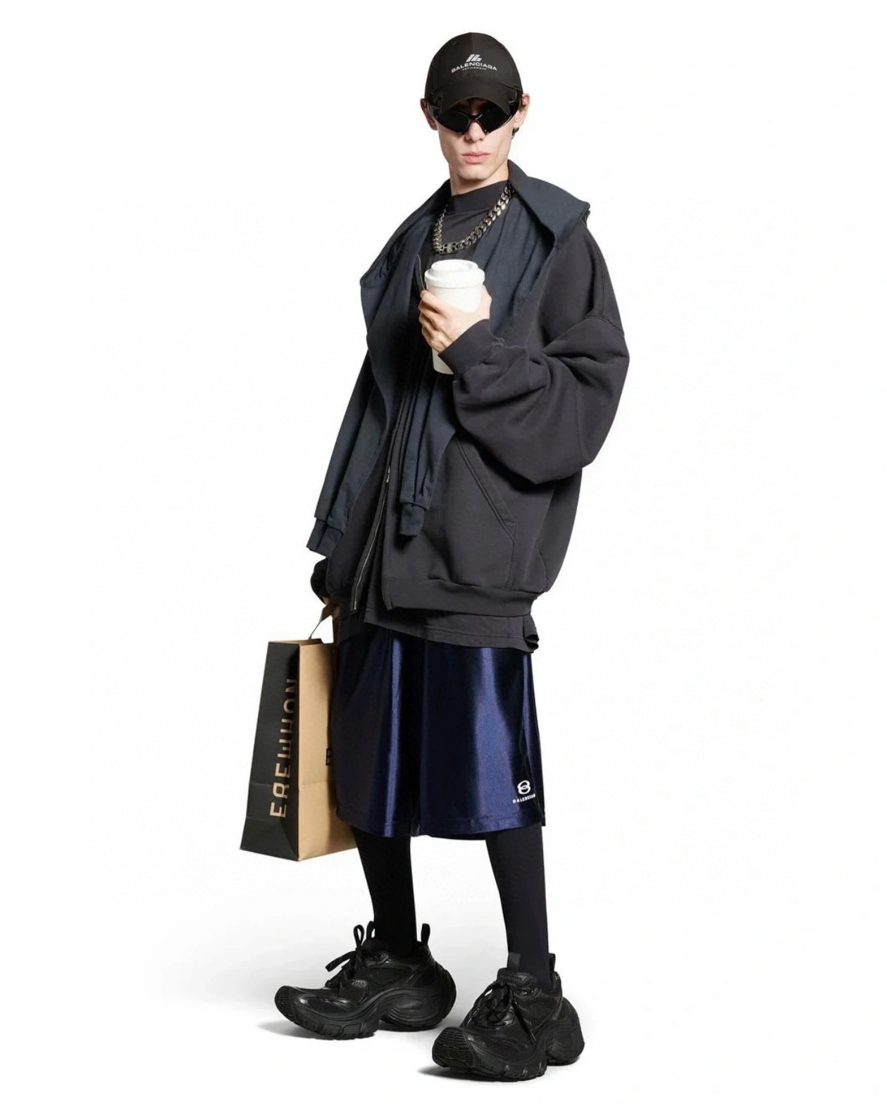 wg.luxury- 218593i16 UNITY SPORTS ICON INCOGNITO HOODIE oversized item:D-F245K0802